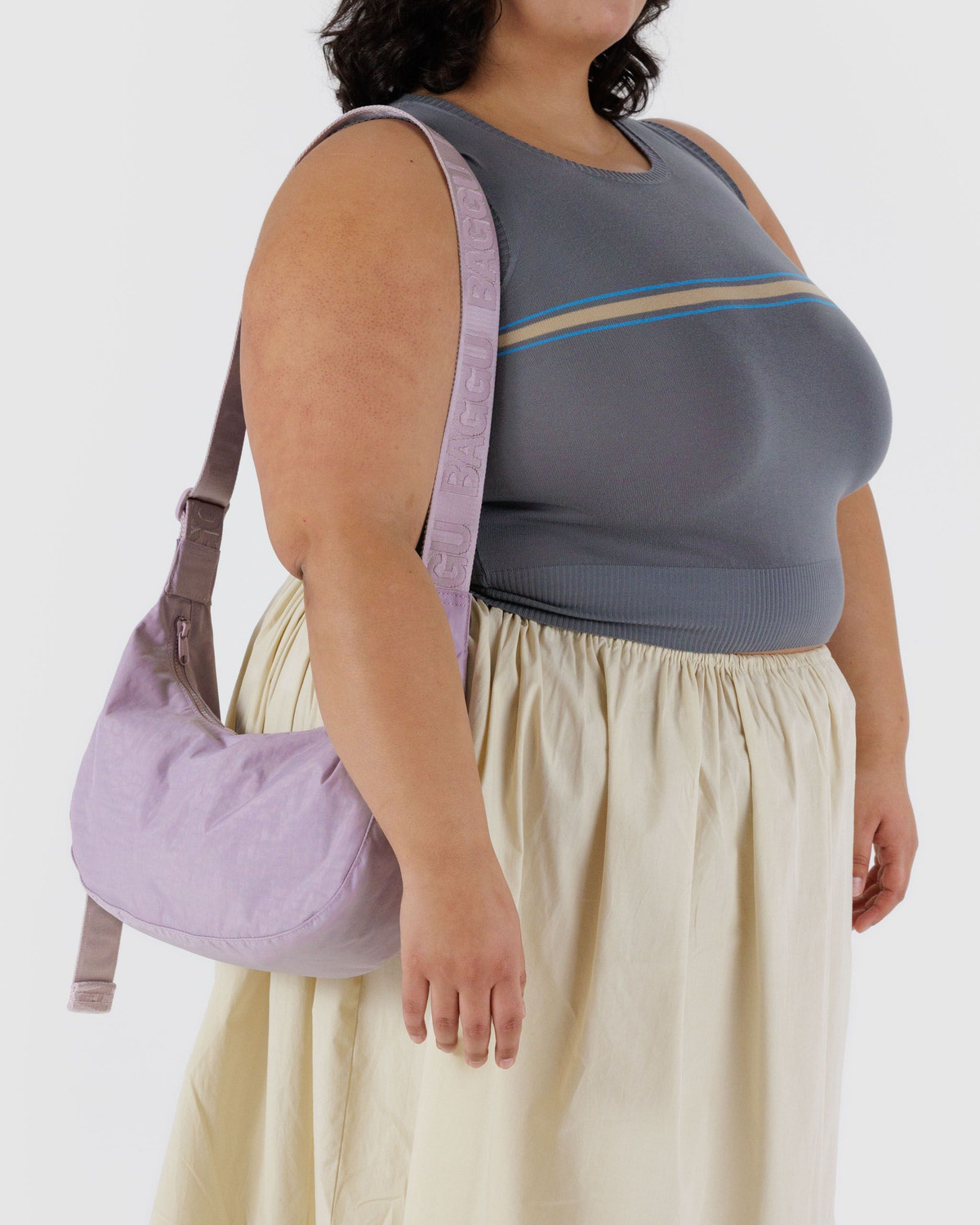 Medium Nylon Crescent Bag - Image 3