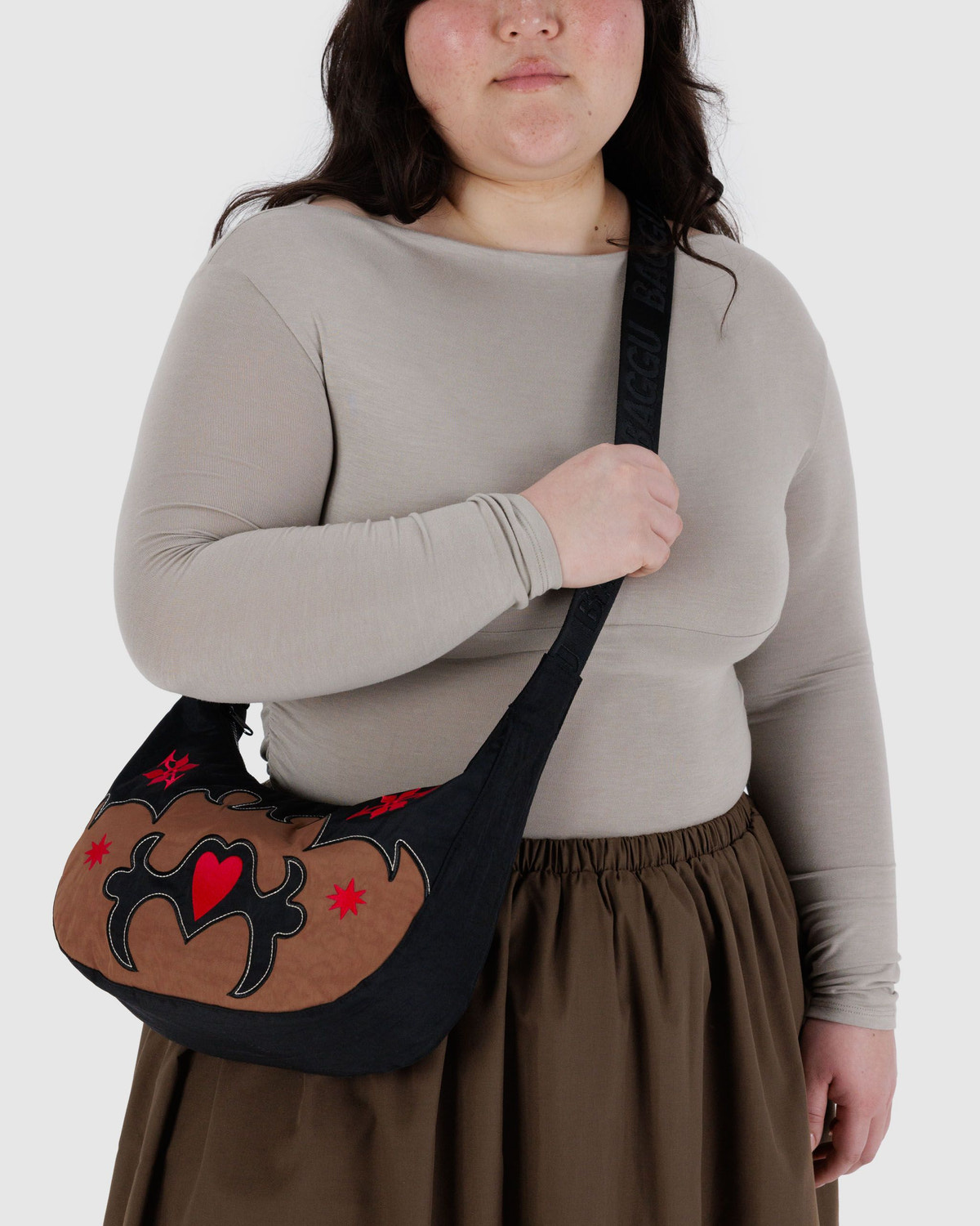 Medium Nylon Crescent Bag - Image 2