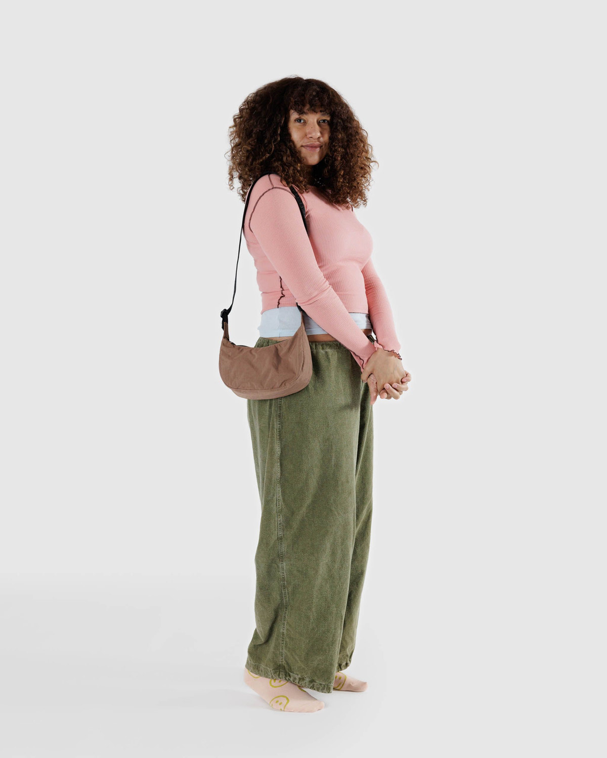 Small Nylon Crescent Bag - Image 2