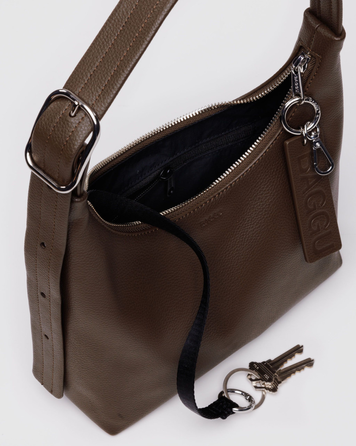 Mini Recycled Leather Shoulder Bag - Image 4